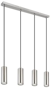 Globo 57911-4H - Lampadario a sospensione con filo ROBBY 4xGU10/35W/230V cromo opaco