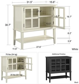 Vetrina bianca Franklin - Støraa
