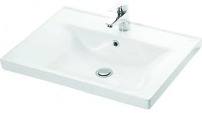 Kamalu - Lavabo sospeso 65 cm in ceramica Litos-SV65