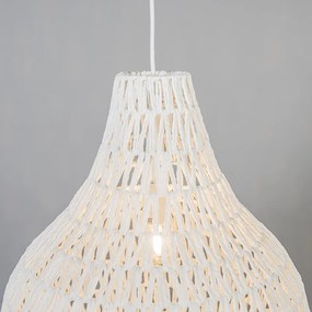 Lampada a sospensione scandinava bianca 45 cm - Lina Drop