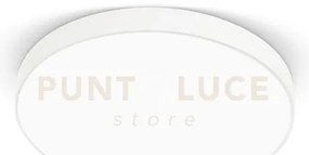 Gpl300c- plafoniera in alluminio bianca a led 3000k 3329lm 40w d.40cm