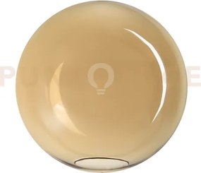 Mapa single solo vetro sfera d.40cm ambra