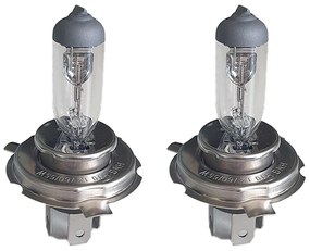 2 PZ Lampada Alogena Auto H19 12V 60/55W PU43t-3 Trasparente Marca CARALL