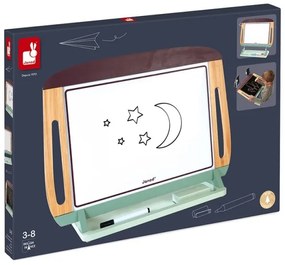 Janod - Lavagna magnetica da tavolo verde/marrone