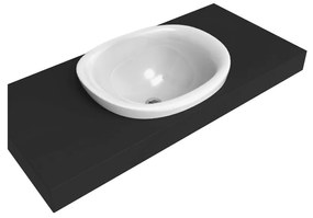 Ceramica Flaminia IO Lavabo 60 cm da incasso senza troppopieno in ceramica bianco lucido