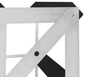 Portavini da 42 bottiglie nero in legno massello di pino