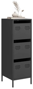 Credenza Nera 39x35x103,5 Cm İn Acciaio /