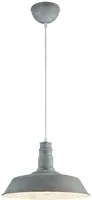 Lampada Sospensione Moderna E27 Pagoda Cemento 36cm Will GD Trio