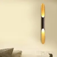 Applique moderno LED G9 lampada luminosa parete muro doppio fascio luce interni soggiorno ufficio 230V COLORE NERO