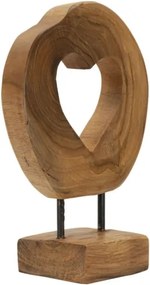 Scultura Hasi In Teak Ric. Cm 20X10X28 (Pezzi Unici - Non Rip. In Serie)