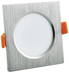 Lampada LED da incasso VENUS LED/7W/230V argento squadrato