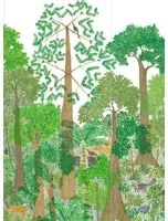 Isidore Leroy Carta da parati panoramica Isio Bajii - Panel A