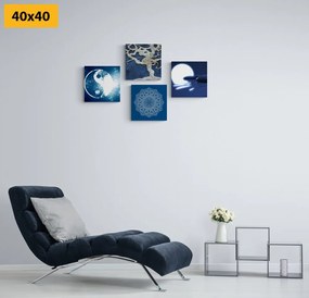 Set di quadri – Feng Shui in blu
