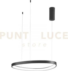 Lampadario a sospensione led klapton nera 58w 8360lm cct 3000 4000 ...
