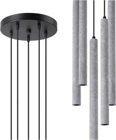 Lampadario grigio in calcestruzzo ø 25 cm Fideus – Sollux