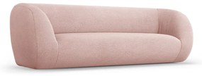 Divano in tessuto bouclé rosa chiaro 230 cm Essen - Cosmopolitan Design