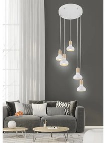 Lampadario a sospensione con filo PUERTO 5xE14/40W/230V