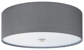 Eglo 55277 - Plafoniera PASTERI 3xE27/25W/230V Ø 47,5 cm grigia