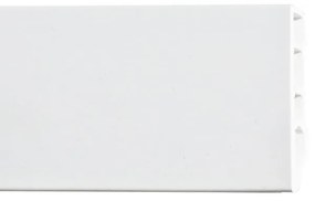 Battiscopa Square in pvc bianco Sp 14 mm x H 7 x L 250 cm, 10 pezzi / 25 m
