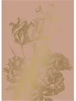 KEK Amsterdam Wandbild Engraved Flowers Gold 4 - M