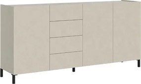 Madia in legno 174 cm con 3 ante e 4 cassetti Grigio HARAS