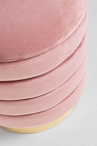 Set di 2 pouf DARINA colore rosa