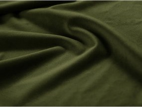 Letto singolo imbottito verde con contenitore con rete inclusa 90x200 cm Phaedra – Micadoni