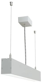 APLED - Lampadario LED su corda LOOK LED/23W/230V 4000K 60 cm argento