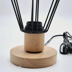 Brilagi - Lampada da tavolo WOODY BASKET 1xE27/60W/230V quercia