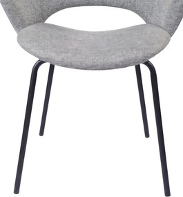 Set di sedie da pranzo grigio chiaro in imbottito 2 pz Rowley – Unique Furniture