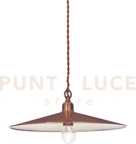 Cantina lampadario sospeso rame 1 luce attacco e27