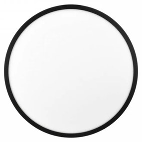 Plafoniera LED 36W Ø400mm con driver Philips Nera 4.680lm CCT Colore Bianco Variabile CCT