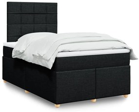 Giroletto A Molle Con Materasso Nero 120x200 Cm İn Tessuto /