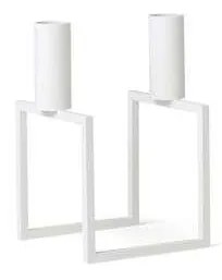 Audo Copenhagen - Kubus Line Candle Holder White Audo Copenhagen