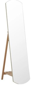 Specchio da terra legno chiaro 35 x 150 cm CHERBOURG Beliani