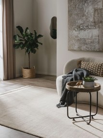 benuta Pure Tappeto realizzato con materiale riciclato Jade Crema 120x170 cm - Tappeto design moderno soggiorno