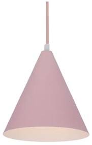 Lampadario a sospensione con filo VOSS 1xE27/40W/230V rosa/bianco