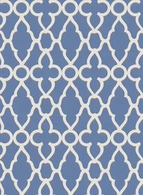 Cole & Son Carta da parati Treillage - White on Hyacinth
