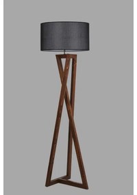 Lampada da terra MACKA 1xE27/60W/230V nero/marrone