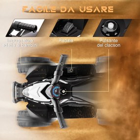 Quad Elettrico per Bambini 6V Honda TRX 250X Nero...
