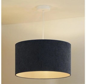 Duolla - Lampadario a sospensione con filo CORDUROY 1xE27/15W/230V diametro 40 cm blu scuro