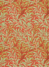 Morris & Co Carta da parati Willow Bough - Tomato/ Olive