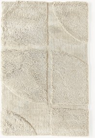 Tappeto soffice a pelo lungo con motivo in rilievo Jade