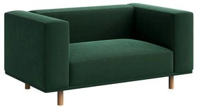 Poltrona relax in velluto verde scuro Kukumo - Ame Yens