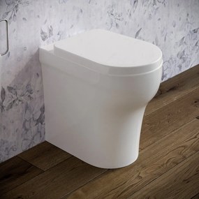 Azzurra Vaso WC a terra filomuro con sedile coprivaso softclose Pratica