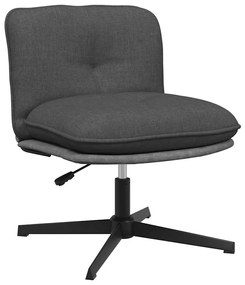 Sedia Da Ufficio Girevole Grigio Scuro İn Tessuto /
