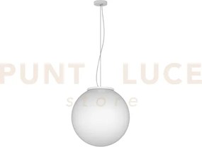 Mars sospensione vetro bianco d.35 cm 1 luce attacco e27