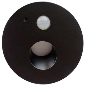 Neru Round LED Applique da Incasso a Parete w/Sensor Black - Arcchio