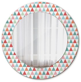 Specchio rotondo stampato Pattern geometrico fi 50 cm