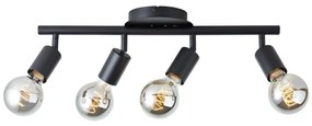 Brilliant - Faretto TIFFANY 4xE27/28W/230V nero